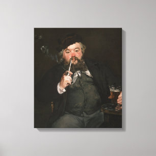 Edouard Manet - A Bra Glass of Beer / Le bon bock Canvastryck