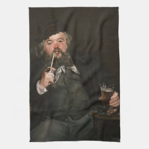 Edouard Manet - A Bra Glass of Beer / Le bon bock Kökshandduk