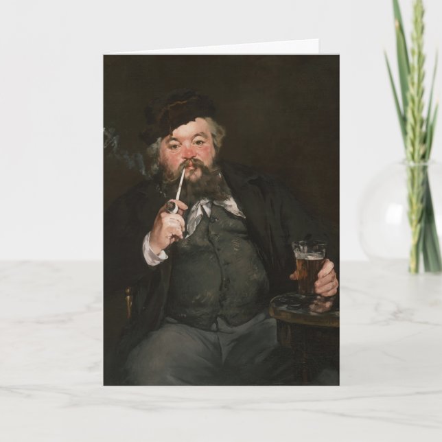 Edouard Manet - A Bra Glass of Beer / Le bon bock Kort (Framsida)