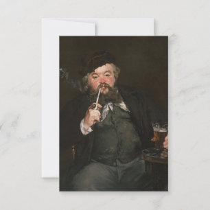 Edouard Manet - A Bra Glass of Beer / Le bon bock Tack Kort