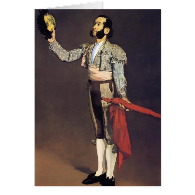 Edouard Manet- A matador Hälsningskort (Framsidan)