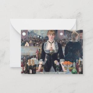 Edouard Manet - A Pub vid Folies-Bergere Anteckningskort