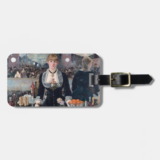 Edouard Manet - A Pub vid Folies-Bergere Bagagebricka (Horisontell Framsida)
