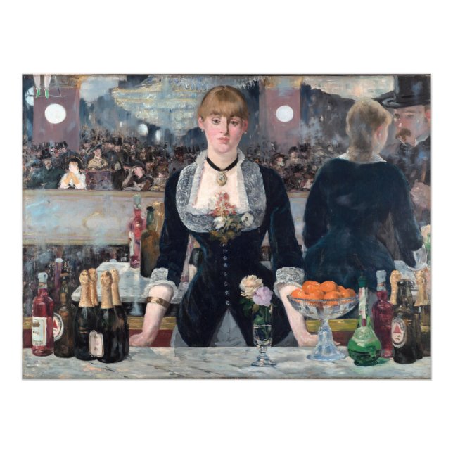 Edouard Manet - A Pub vid Folies-Bergere Fototryck (Framsidan)