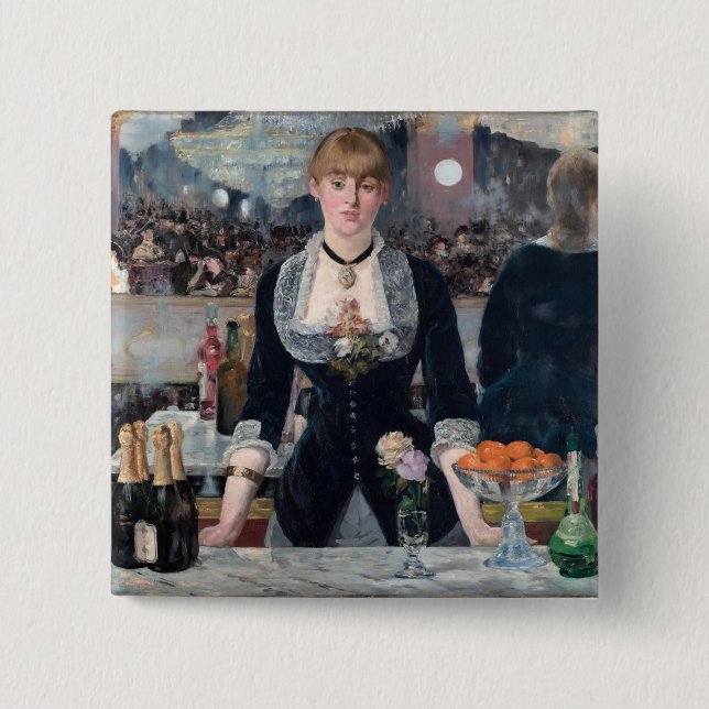 Edouard Manet - A Pub vid Folies-Bergere Knapp (Framsida)