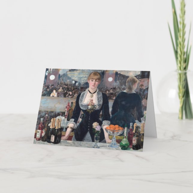 Edouard Manet - A Pub vid Folies-Bergere Kort (Framsida)