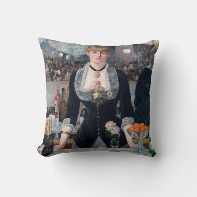 Edouard Manet - A Pub vid Folies-Bergere Kudde (Framsida)