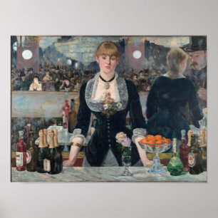 Edouard Manet - A Pub vid Folies-Bergere Poster