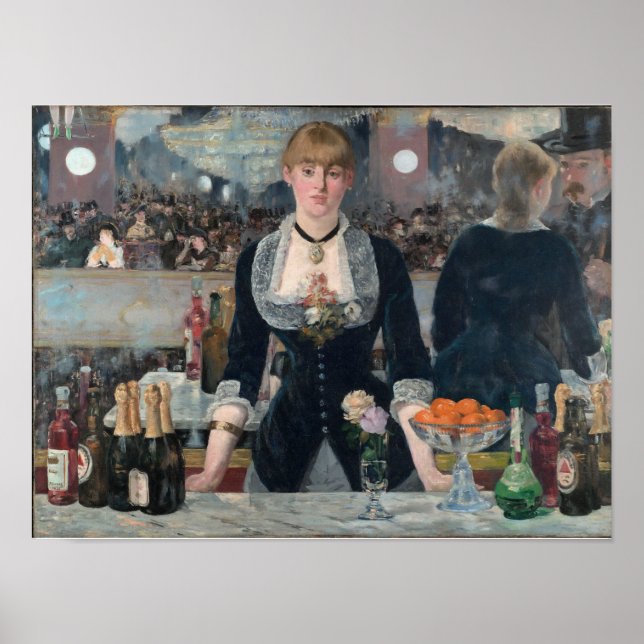 Edouard Manet - A Pub vid Folies-Bergere Poster (Framsidan)