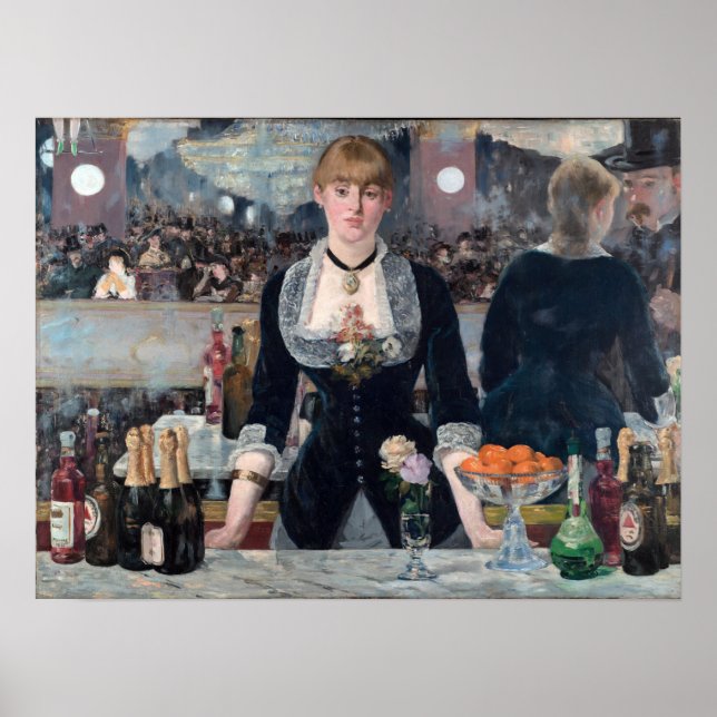 Edouard Manet - A Pub vid Folies-Bergere Poster (Framsidan)