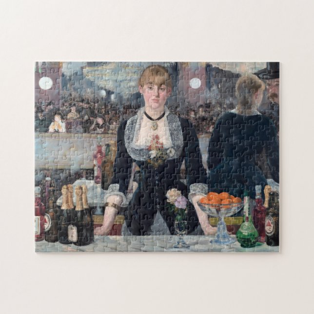 Edouard Manet - A Pub vid Folies-Bergere Pussel (Horisontell)