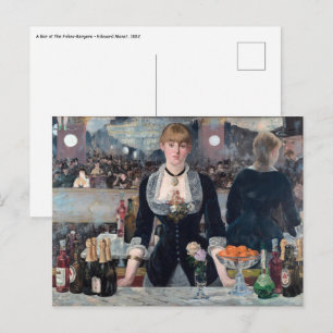 Edouard Manet - A Pub vid Folies-Bergere Vykort