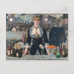 Edouard Manet " A Pub vid Folies-Bergère Vykort