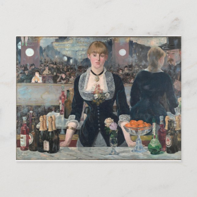 Edouard Manet " A Pub vid Folies-Bergère Vykort (Framsida)