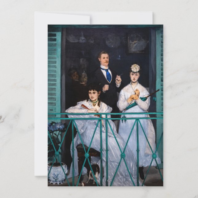 Edouard Manet - Balcony/Le Balcon Inbjudningar (Framsida)