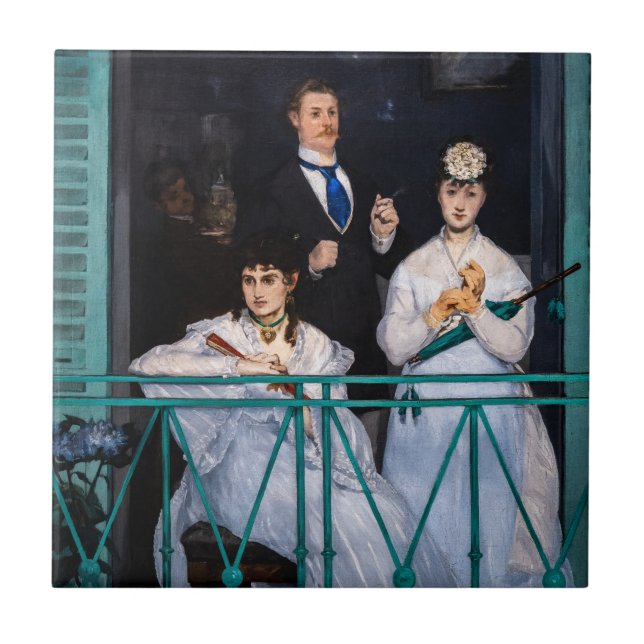 Edouard Manet - Balcony/Le Balcon Kakelplatta (Framsidan)