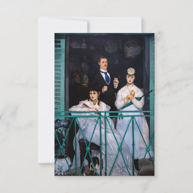 Edouard Manet - Balcony/Le Balcon Tack Kort (Framsida)