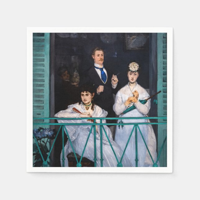 Edouard Manet - Balkongen / Le Balcon Pappersservett (Framsidan)