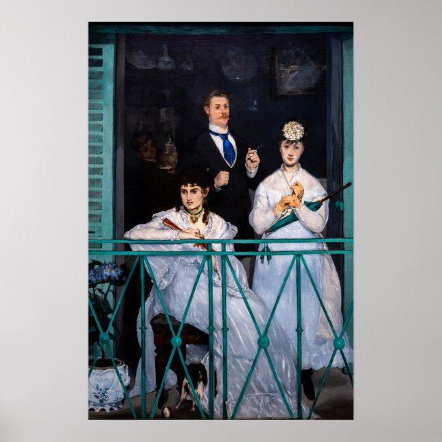 Edouard Manet - Balkongen / Le Balcon Poster (Framsidan)