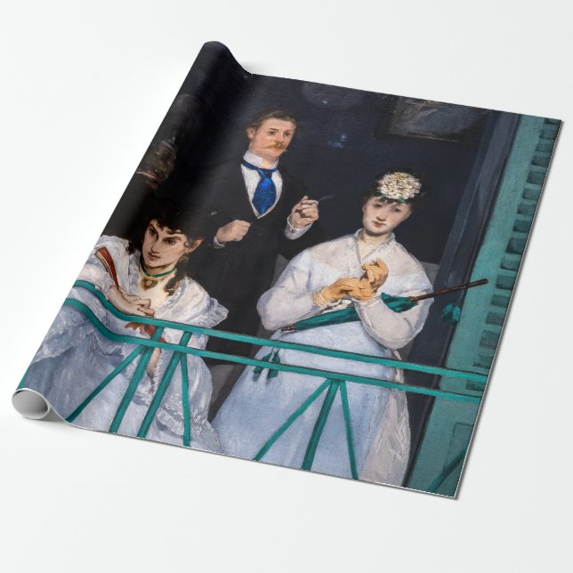 Edouard Manet - Balkongen / Le Balcon Presentpapper (Utrullad)