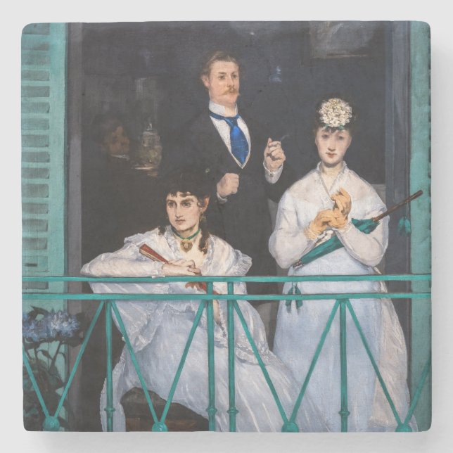 Edouard Manet - Balkongen / Le Balcon Stenunderlägg (Framsidan)