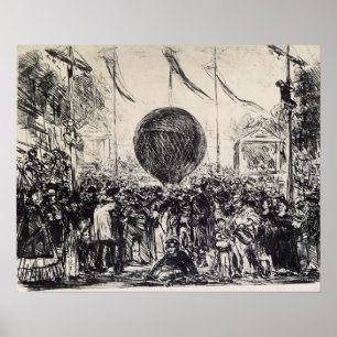 Edouard Manet - ballongen Poster