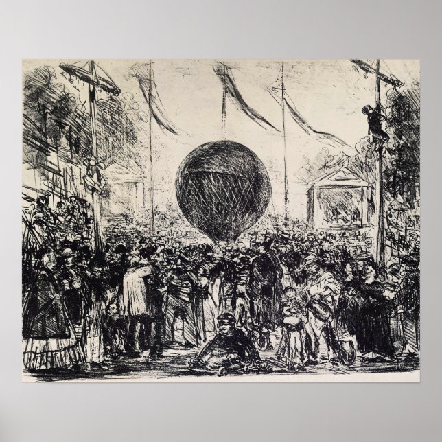 Edouard Manet - ballongen Poster (Framsidan)