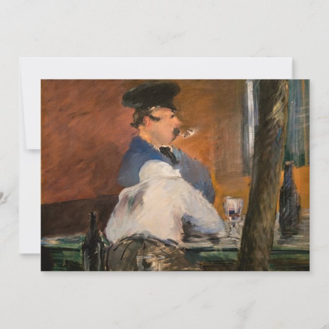 Edouard Manet - Baren, Le Bouchon Inbjudningar (Framsida)