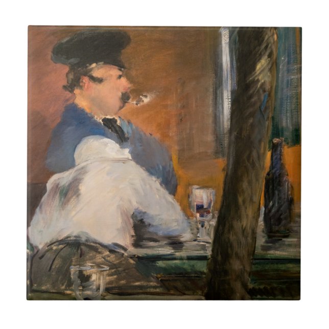 Edouard Manet - Baren, Le Bouchon Kakelplatta (Framsidan)