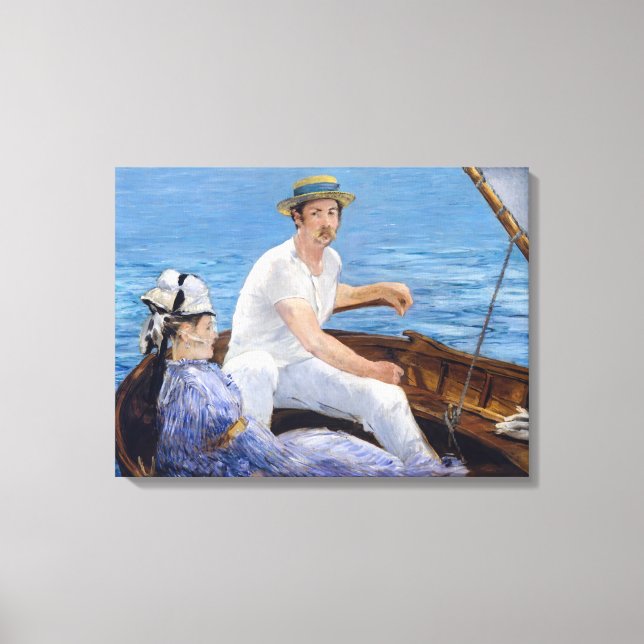 Edouard Manet - Båtfärd Canvastryck (Framsida)