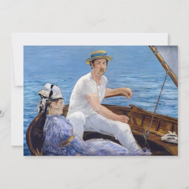 Edouard Manet - Båtfärd Inbjudningar (Framsida)