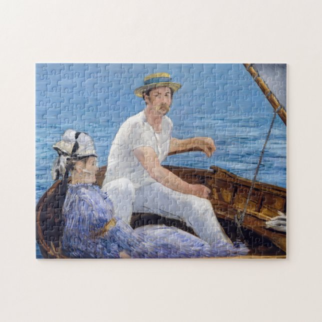 Edouard Manet - Båtfärd Pussel (Horisontell)