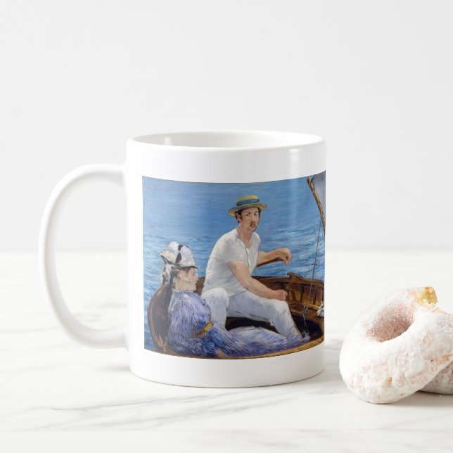 Edouard Manet - Båtliv Kaffemugg (Med munk)