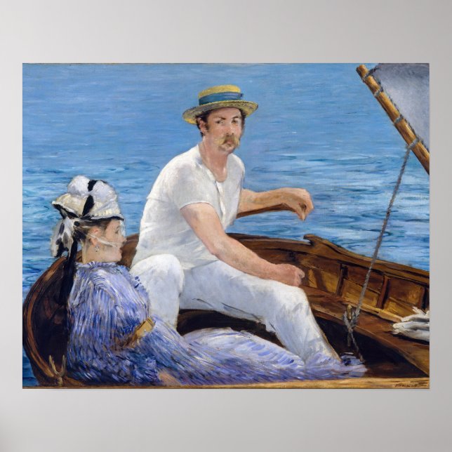 Edouard Manet - Båtliv Poster (Framsidan)