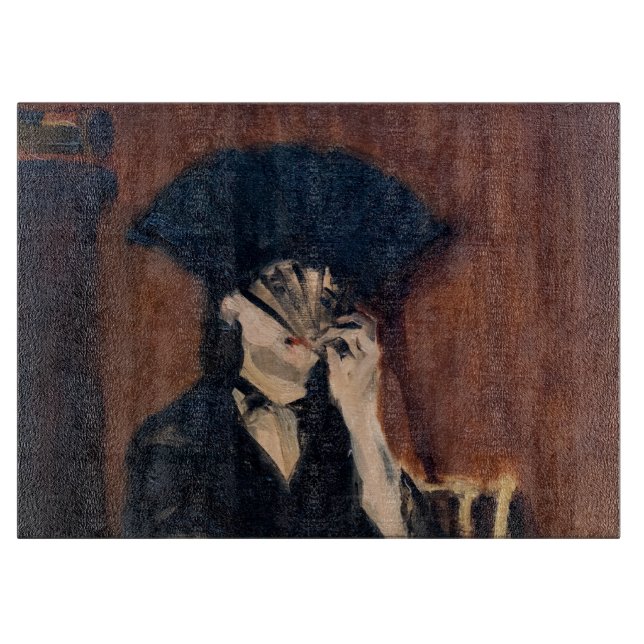Edouard Manet - Berthe Morisot med en solfjäder (Framsidan)
