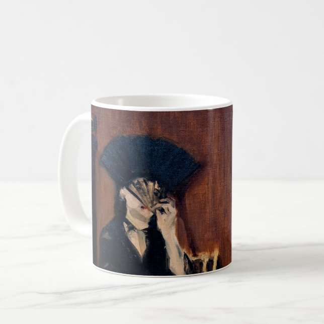 Edouard Manet - Berthe Morisot med en solfjäder Kaffemugg (Framsida vänster)