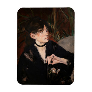Edouard Manet - Berthe Morisot med Fläkt 1874 Magnet