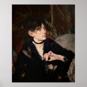 Edouard Manet - Berthe Morisot med Fläkt 1874 Poster