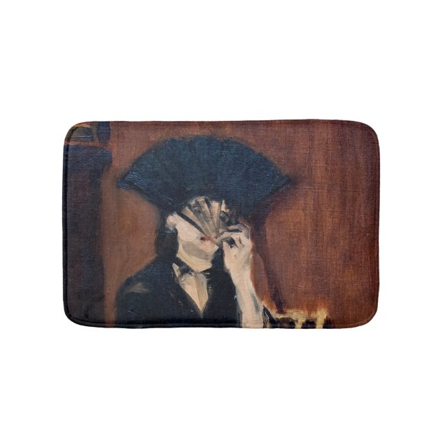 Edouard Manet - Berthe Morisot med Fläkt Badrumsmatta (Framsidan)