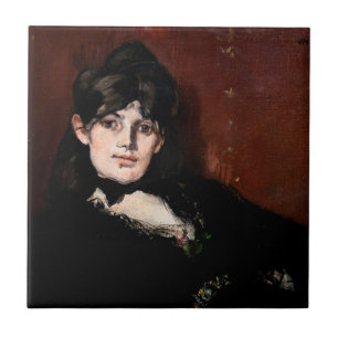 Edouard Manet - Berthe Morisot Reclining Kakelplatta