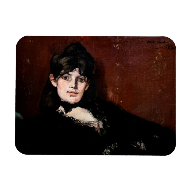 Edouard Manet - Berthe Morisot Reclining Magnet (Horisontell)