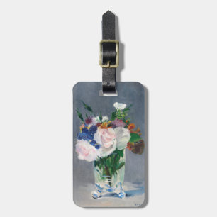 Edouard Manet - Blommor i Crystal Vas Bagagebricka
