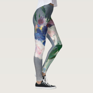 Edouard Manet - Blommor i Crystal Vas Leggings