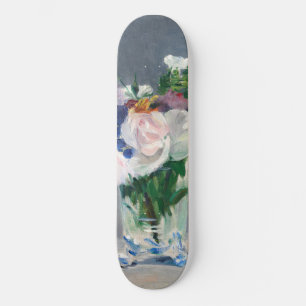 Edouard Manet - Blommor i Crystal Vas Mini Skateboard Bräda 18,5 Cm