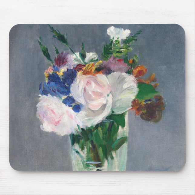 Edouard Manet - Blommor i Crystal Vas Musmatta (Framsidan)