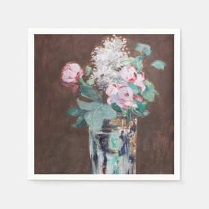 Edouard Manet - Blommor i Crystal Vas Pappersservett