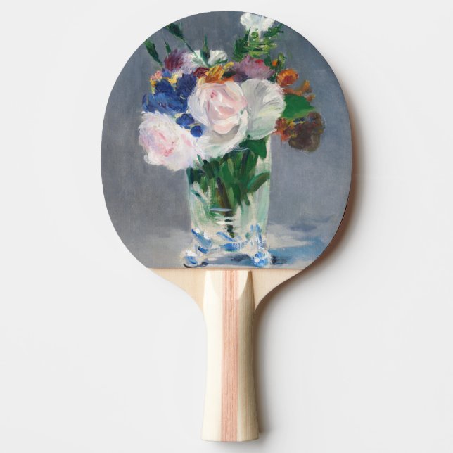 Edouard Manet - Blommor i Crystal Vas Pingisracket (Framsidan)