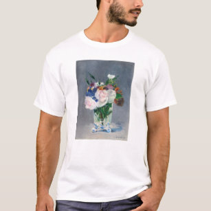 Edouard Manet - Blommor i Crystal Vas T Shirt