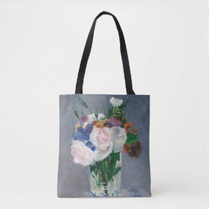 Edouard Manet - Blommor i Crystal Vas Tygkasse