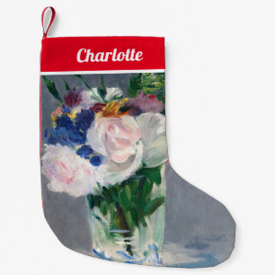 Edouard Manet - Blommor i en Crystal Liten Julstrumpa